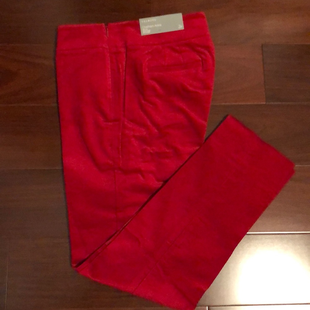 NWT Talbots Chatham velveteen ankle pants